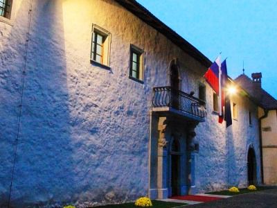 Grad Strmol Hotel Cerklje na Gorenjskem Kültér fotó
